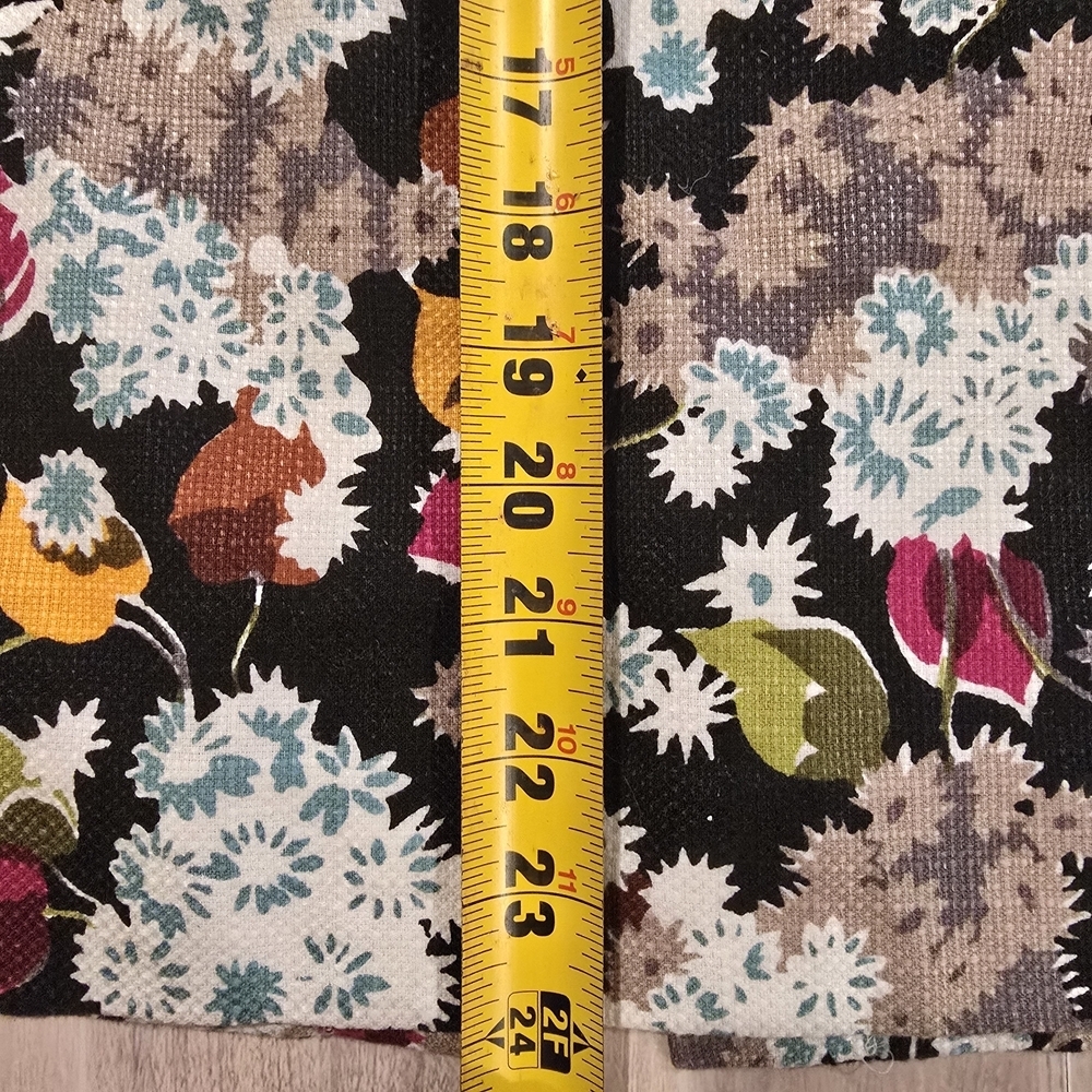 Anthropologie GIRLS FROM SAVOY Midi Pencil Skirt Floral Linen Blend Size 2. - Picture 12 of 13
